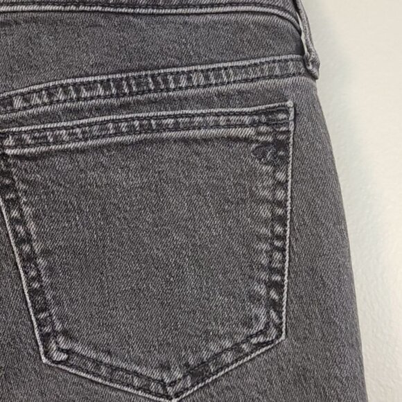 Madewell Straight Leg Maternity Jeans Perfect Vintage Side Panel Black Size 25 - Picture 13 of 13